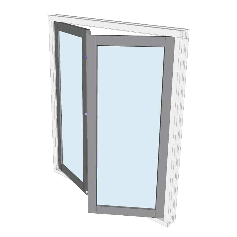 Draairaam links en rechts stolp