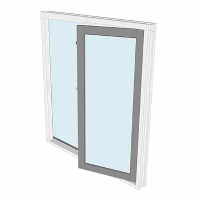 Draairaam met zijlicht links