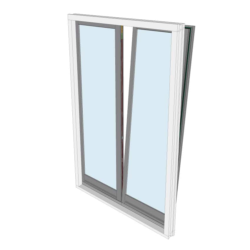 Dubbele draaikiepdeur