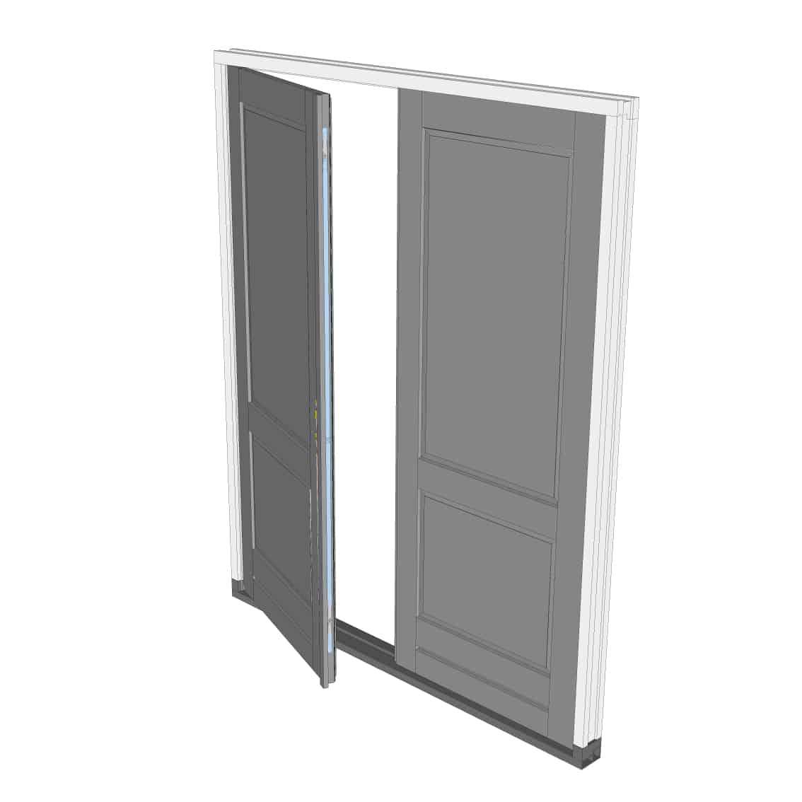 Garagedeur met bossingpanelen