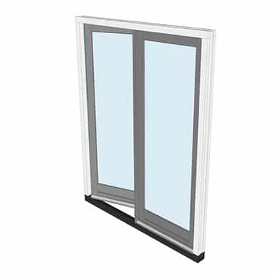 Naar binnen draaiende tuindeuren